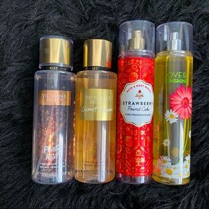 Victorias Secret and BBW body mists